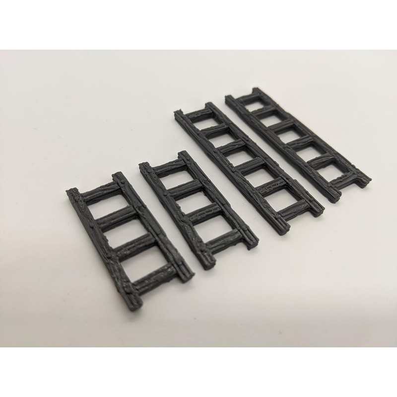 4x Ladders Pack Set | 28mm 1/56 Scale Miniature |