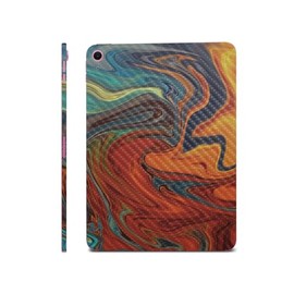 Carbon Fiber iPad Skin Compatible with Apple iPad A16 11 Gen (2025) - Lava Water - Premium 3M Vinyl Protective Wrap Decal Cover - Easy to Apply | Crafted in The USA by MightySkins