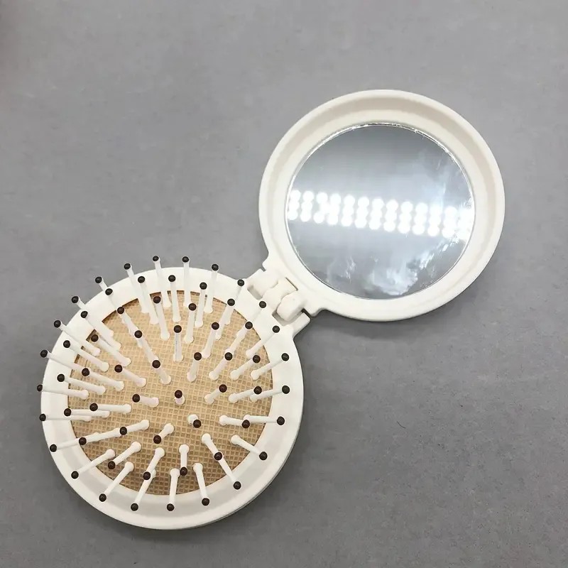10pcs Espejos De Bolsillo Para Maquillaje Portátil Con Peine