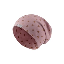 Sterntaler Girls Hearts Beanie Hat, Velvet pink., 51