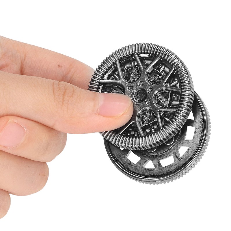 Hollow Hub Pattern ADHD Haptic Coin Portable Magnetic Anxiety Stress