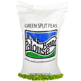 Certified Glyphosate Residue Free Split Peas | Green | 25 LBS | Family Farmed in Washington State | Non-GMO Project Verified | Non-Irradiated | Kosher Parve | Field Traced | High in Protein