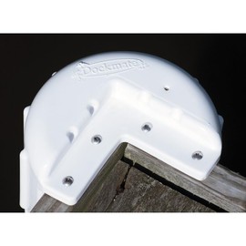 Dockmate Ultimate Corner Dock Bumper Fender | Inflatable Dock Protection | Marine-Grade Vinyl | Stainless Steel Mounting Hardware Included | 8" x 16"