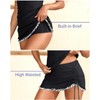 Women Tankini Swimsuits with Skirt - Black Two Piece Tummy