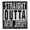 Straight Outta New Jersey Patch Embroidered Iron On