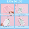 Inbagi Picture Photo Frame Keychain Clear Rectangle Acrylic Keychain Blanks