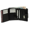 Luxury Leather Ladies Purse Wallet XXL Wallet with Press Stud