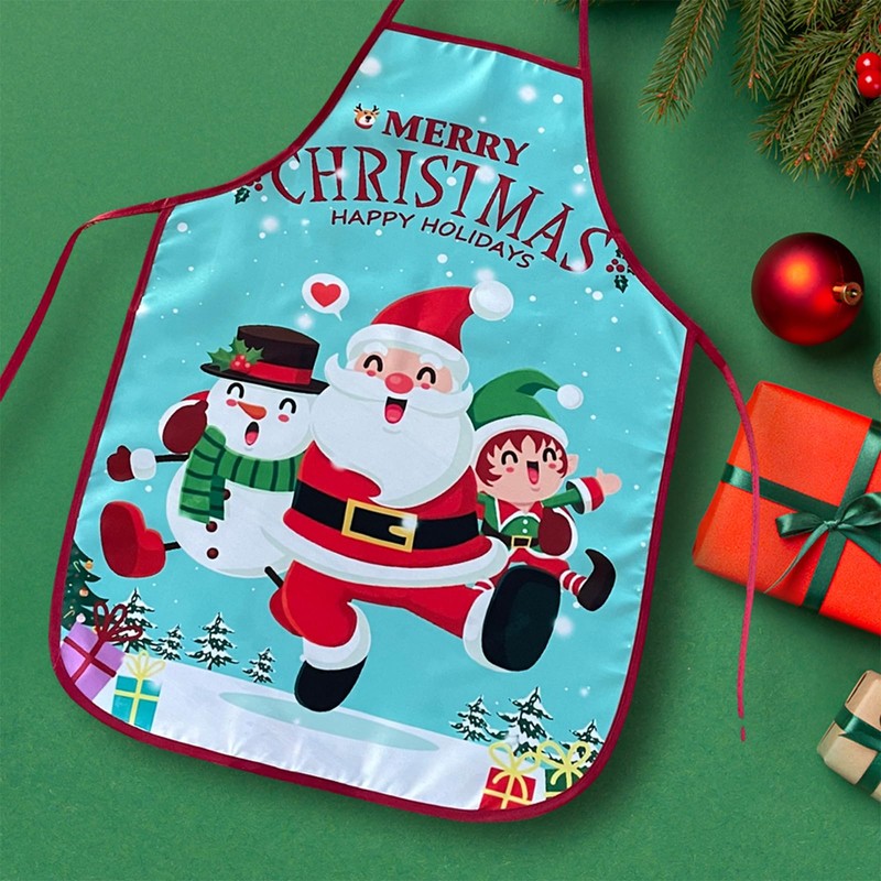 Qpout 2 Pack Christmas Aprons for Women Men, Funny Christmas