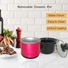 Mini Slow Cooker, 0.65 Qt Capacity small slow cooker, Ceramic