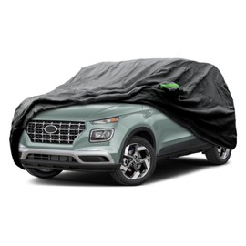 Proadsy Proadsy 2025 Upgrade Car Cover Custom Fit for Hyundai Venue 2020-2025, Waterproof All Weather for Automobiles, Full Exterior Cover Rain Snow Sun Protector Indoor Outdoor Car Cover