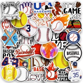 150PCS Baseball Stickers - Waterproof, Vinyl, for Bottles, Helmets, Posters & Scrapbooks - Gifts for Teens & Kids