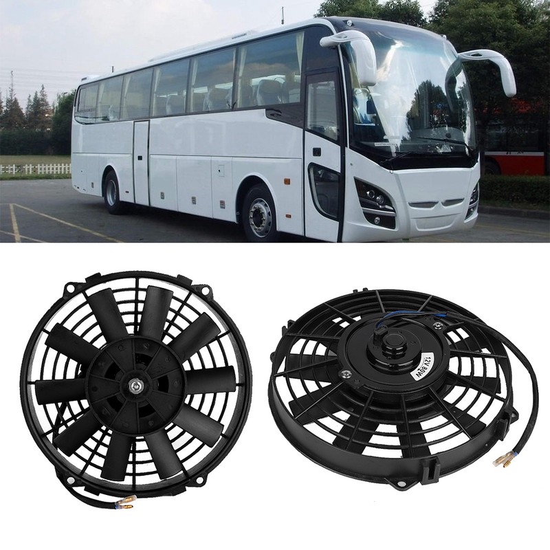 12V 80W 9inch Universal Car Curved Blade Air Conditioner Condenser