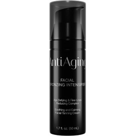 Onyx Anti-Aging Jar, Facial Bronzing Intensifier, Tanning Lotion enriched with Vitamins A & E