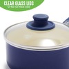 GreenLife Soft Grip 1QT and 2QT Saucepan Set, Healthy Ceramic