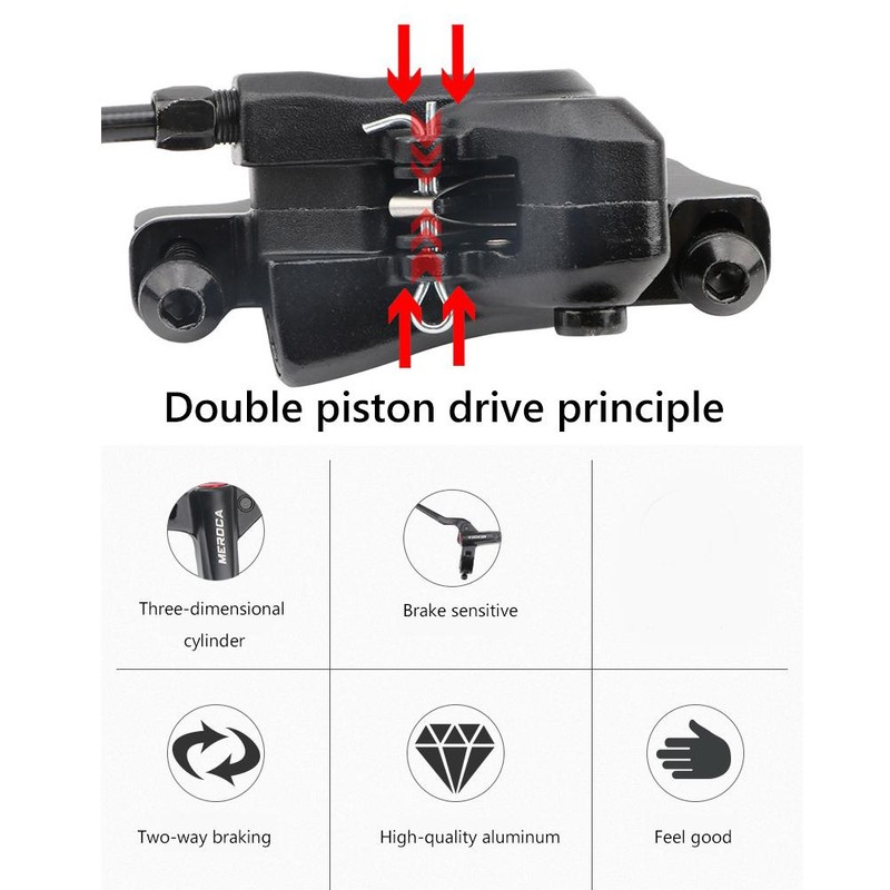 MTB Hydraulic Disc Brakes Aluminum Alloy Hydraulic Brake Set Bike