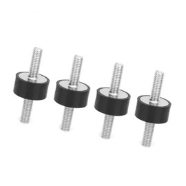 4pcs M6 Rubber Mounts, Male Anti Vibration Silentblock Car Boat Bobbins, Damping Elements for Air Compressors Engines Gasoline Engines Water Pumps, Audio Equipment and