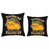 Tacocat Spelled Backwards Taco Cat Palindrome Throw Pillow