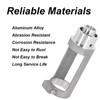Square Hole Drill Bit Adapter with 3Pcs Drills, Aluminium Alloy