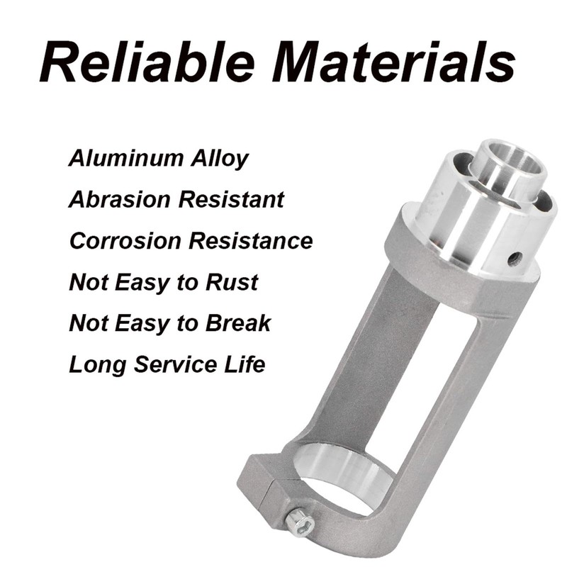 Square Hole Drill Bit Adapter with 3Pcs Drills, Aluminium Alloy