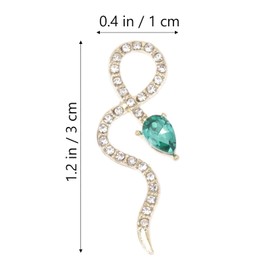 Minkissy 4pcs Nail Snake Jewelry Drill Manicure Rhinestone Rhinestones for Nails Snake Nail Pendant Women Nail Gems Nail Crystal Nail Decor Decorations Alloy 3D Charm