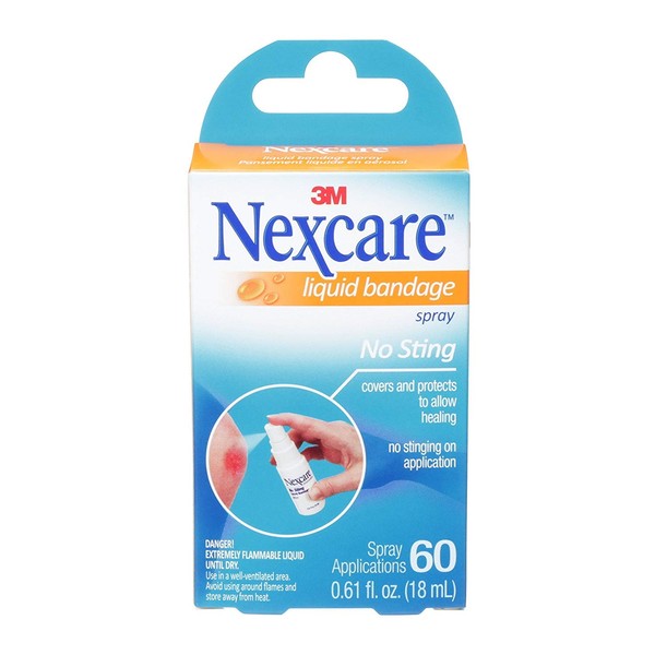 Nexcare Liquid Bandage Spray 0.61 oz (Pack of 4)