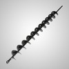 2in Wide 24in Long Metal Earth Auger Drill Bit, Steel