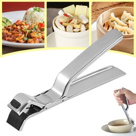 Stainless Steel Anti-Scalding Clip Bowl Plate Clamp,Anti Scalding Clip Bowl Plate Clamp,Stainless Steel Multipurpose Anti-Scald Bowl Holder Clip for Kitchen,Hot Plate Gripper Dish Clip