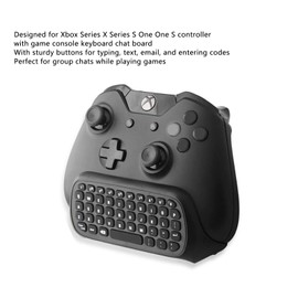 GOWENIC Game Controller Keyboard with Sound and Headset Jack for Series X and S (Black)