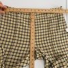ModCloth Plaid Pants Womens 14 Yellow Black Boho Retro 90s