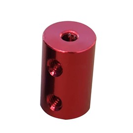 Boxonly Aluminum Alloy Coupling 2.3mm to 5mm Crimson Coupling Set Screw Aluminum Alloy Motor D12mm x L20mm Shaft Coupler Connector Motor Accessories