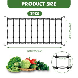 GAESHOW 3 Pieces 60 x 120 cm Climbing Plant Netting