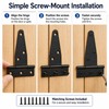 T-Shaped Strap Hinges for Doors & Gates – Galvanized Metal