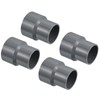 PATIKIL PVC Reducer Pipe Fitting 50x40mm, 3 Pack Straight Coupling