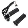 1 Pair Handlebar Throttle Grip Universal LED Display Wire Twist
