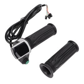1 Pair Handlebar Throttle Grip Universal LED Display Wire Twist Throttle Accelerator Grip for Electric Bicycle Scooter36V