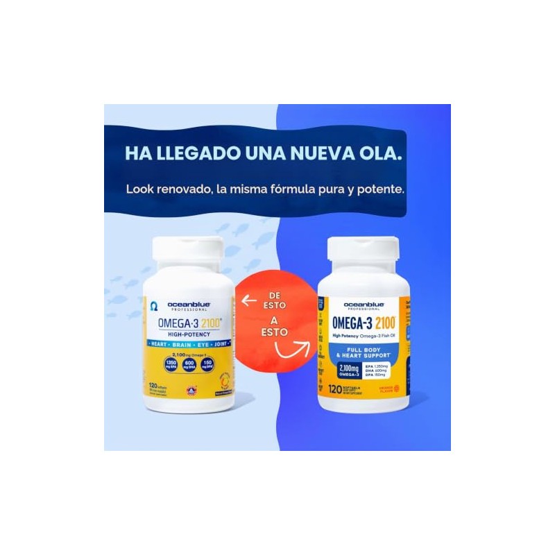 Ocean Blue Omega 3 2100 - Mezcla olénica - Sabor