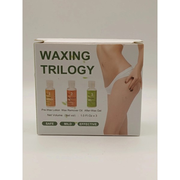 Unbranded Waxing Trilogy Set – Pre-Wax Lotion, Remover Oil &
