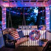 YEGUO Red White Blue Lights, 33ft 100 LED String Lights