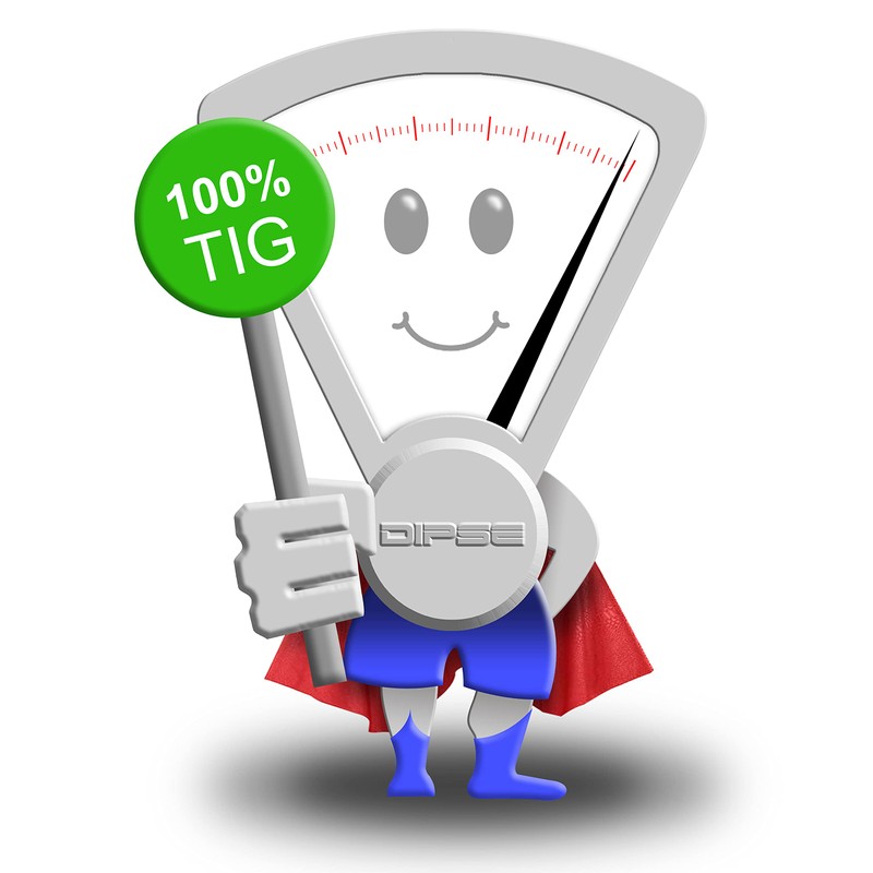 DIPSE Eco 100 Biodegradable Digital Scales Gold Scales Letter Scales