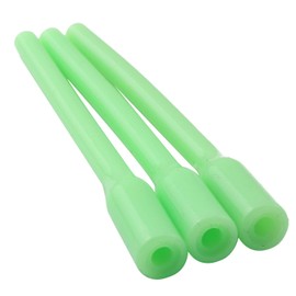 JCBIZ 30PCS Luminous PVC Casing Glow Crimp Protectors Deep Drop Rigs, Green