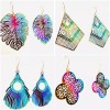 Unbranded Lot 4 Set Rainbow Metal Dangle Earrings Set NEW!