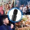 Aceshop Karaoke Wireless Microphone Portable Handheld Bluetooth Speaker Mic, Wireless