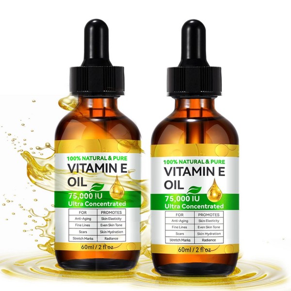 Vitamin E Oil for Scars 2.02 FL OZ 2Pack -