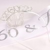 CIEHER 60th Birthday Celebration Set for Women - Tiara, Sash,