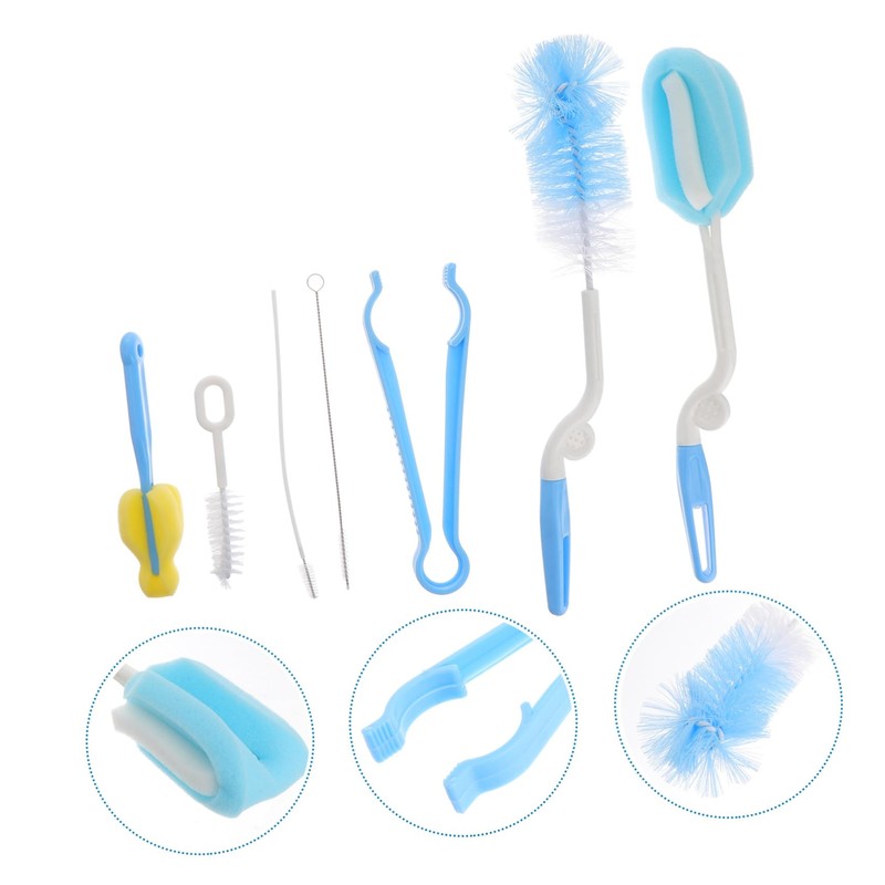 SAFIGLE 1Set Bottle Cleaning Brush Nylon Straw Bottle Scrubber for