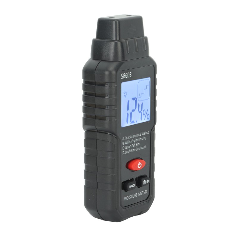Digital Wood Moisture Meter ABS Wood Humidity Tester Light Weight