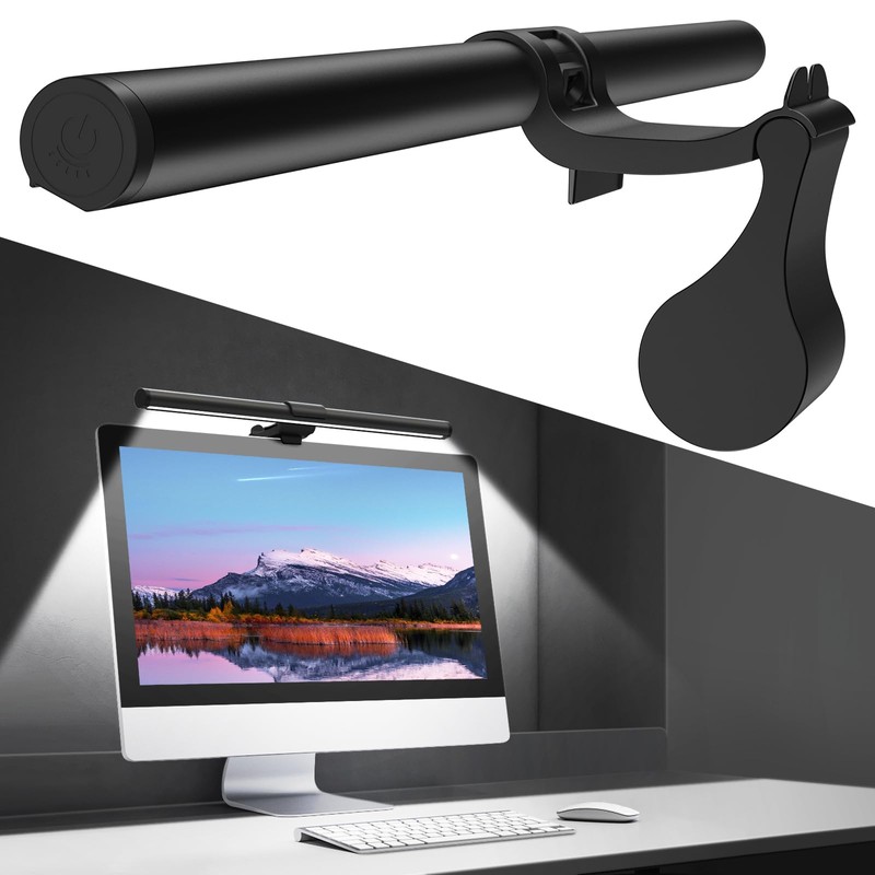 OOWOLF Computer Monitor Light Bar, Computer Monitor Lamp for Eye-Caring,