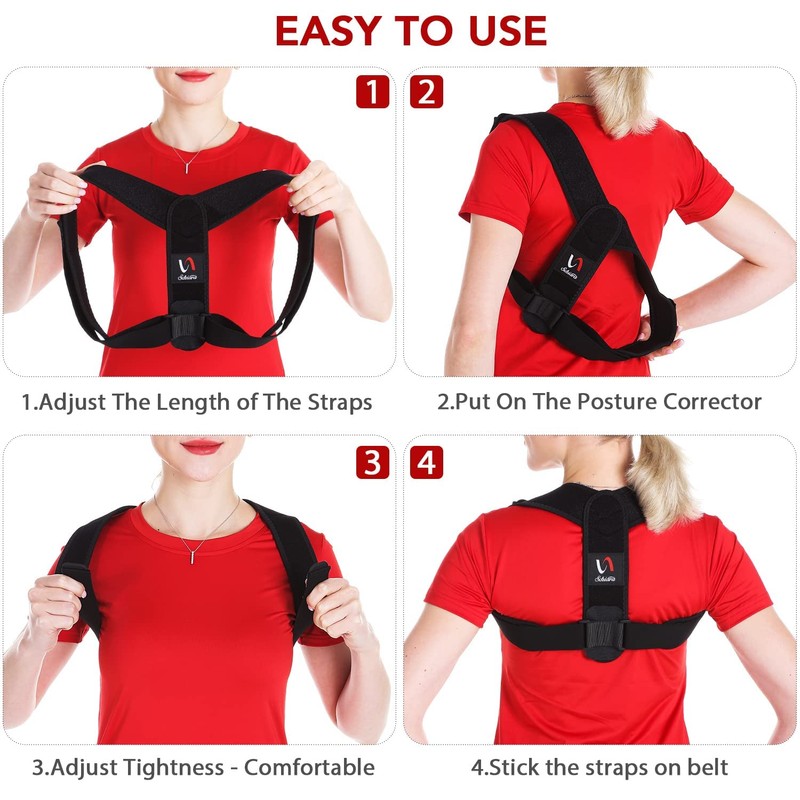 Schiara Posture Corrector for Men and Women, Comfortable Upper and