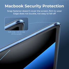 EooCoo Compatible for MacBook Air 15 inch Case M4 M3 M2 A3114 A2941 with Touch ID,2023 2024 2025 Release, Protective Plastic Hard Shell, Smooth Shiny Surface Laptop Cover, Crystal Midnight