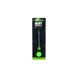 Korda Heavy Latch Needle 7cm Grün, Robuste Ködernadel für Harte Köder, Rig Needle mit Latch Verschluss für Hair Rigs, Angelzubehör für Karpfenmontagen